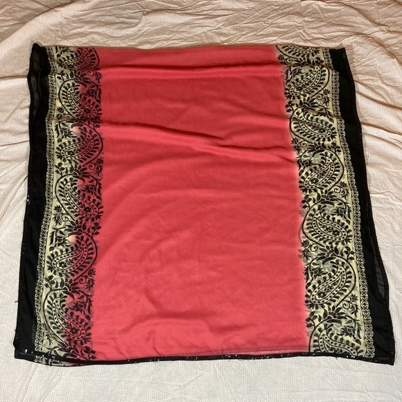 Pink, Black, & Cream Salwar Kameez Straight Suit - Picture 10 of 11